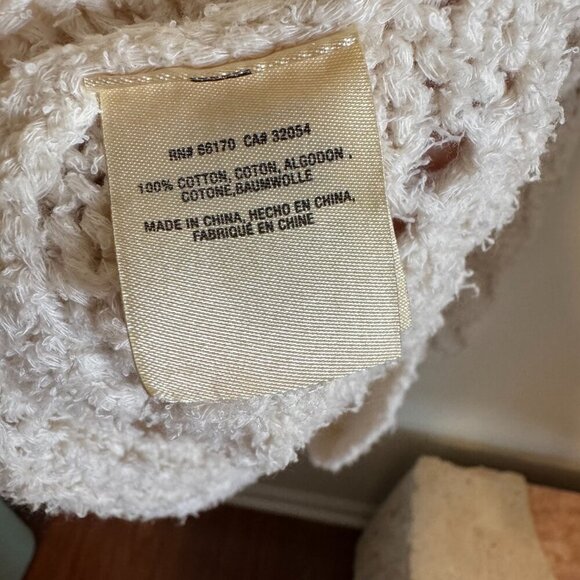 Anthropologie Akemi + Kin Natural Sable Pointelle Knitted Sweater Medium - Picture 5 of 7